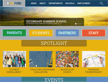 Tablet Screenshot of friscoisd.org