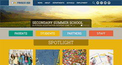 Desktop Screenshot of friscoisd.net