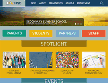 Tablet Screenshot of friscoisd.net